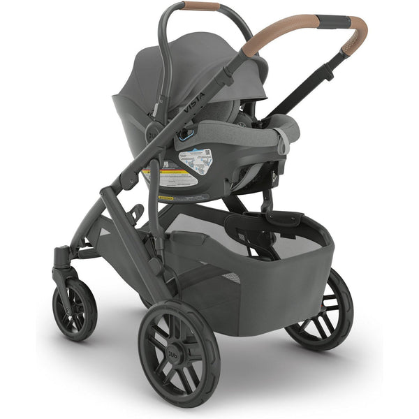 UPPAbaby Aria Lightweight Infant Car Seat - Greyson (Dark Grey - Saddle Leather)
