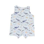 Shortie Romper - Sharks