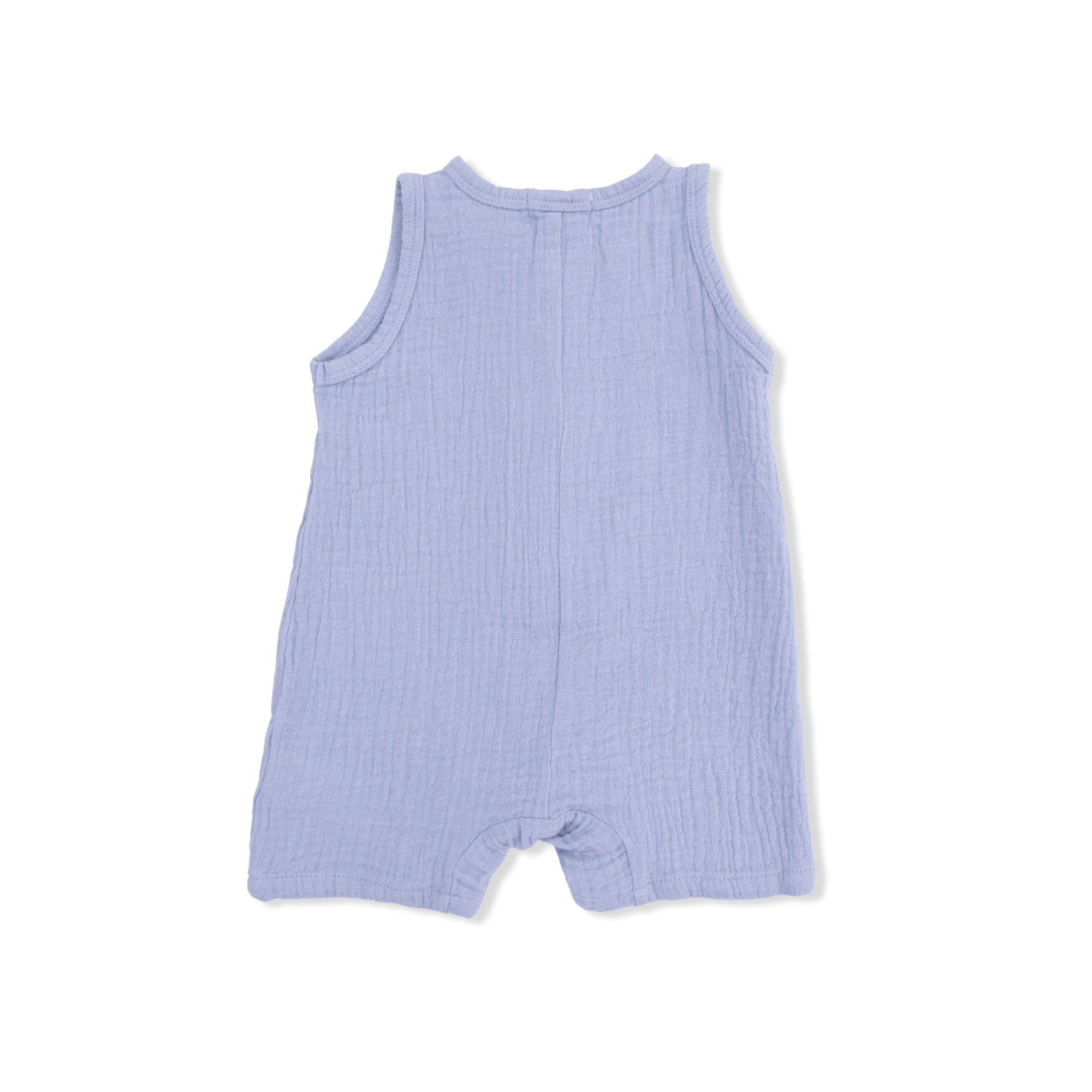 Sleeveless Shortie Romper - Blue Blizzard