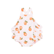 Ruffle Sunsuit - Watercolor Peaches