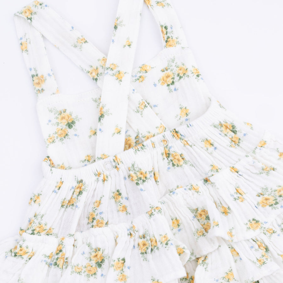 Ruffle Sunsuit - Sunshine Roses