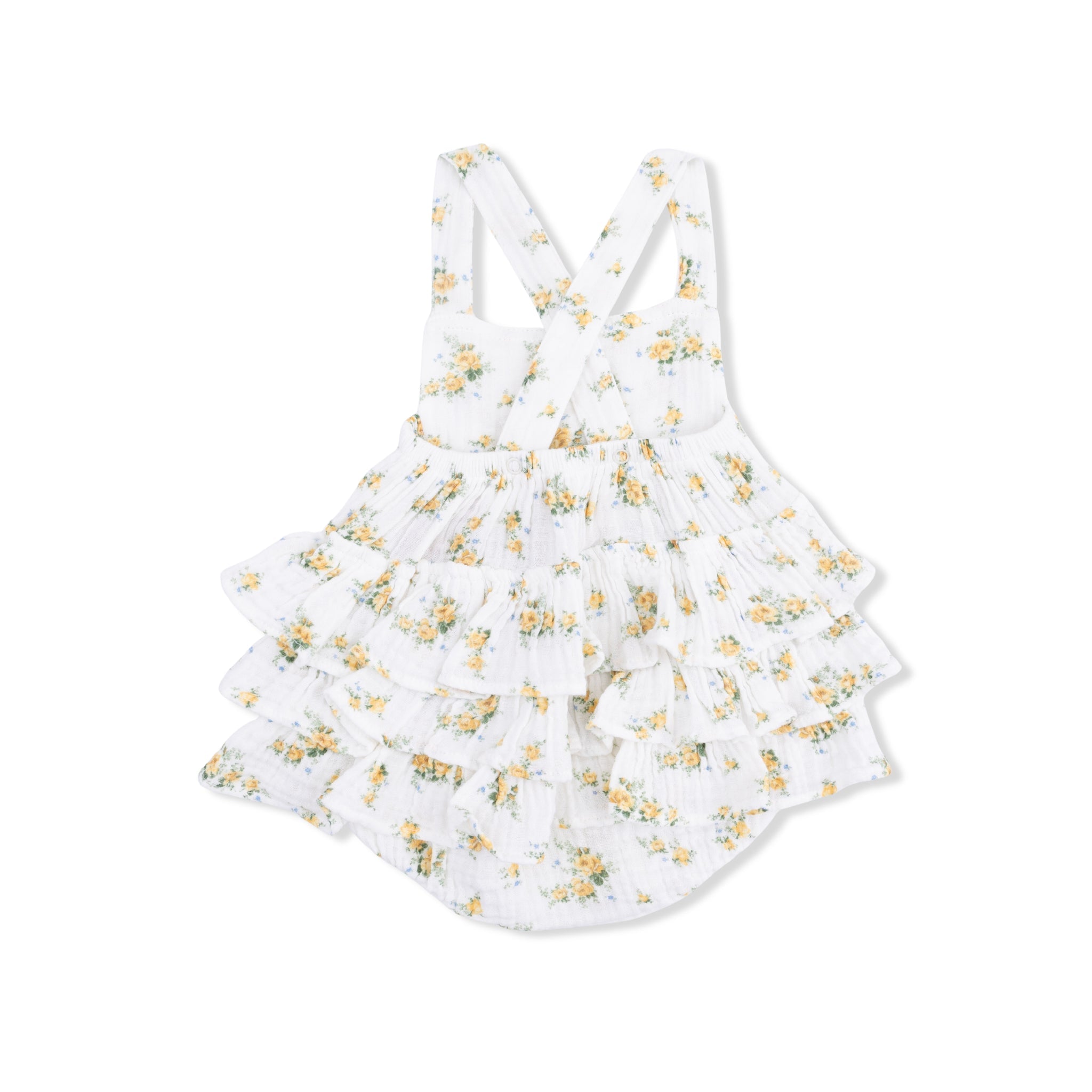 Ruffle Sunsuit - Sunshine Roses