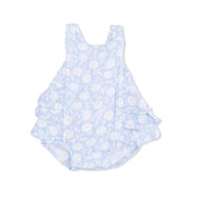 Ruffle Sunsuit - Western Daisies