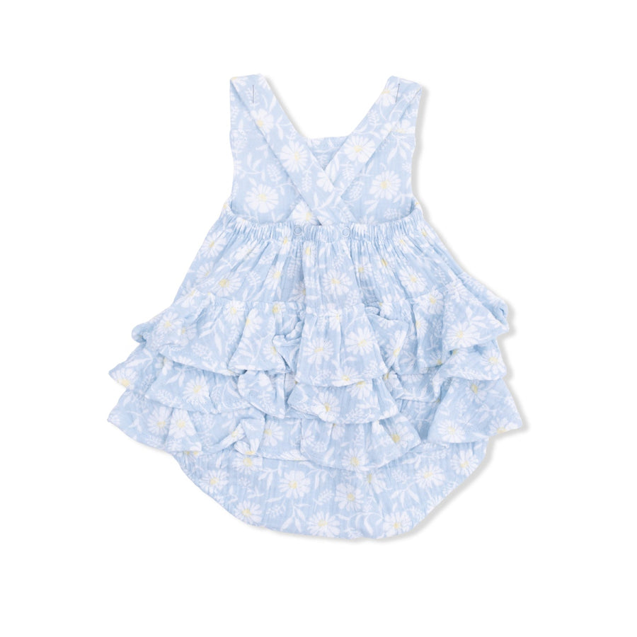 Ruffle Sunsuit - Western Daisies