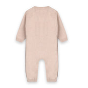 Cuddly Bear Embroidered Knit Jumpsuit