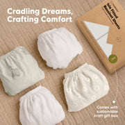 Isla Bassinet Mattress Sheets - Soft White