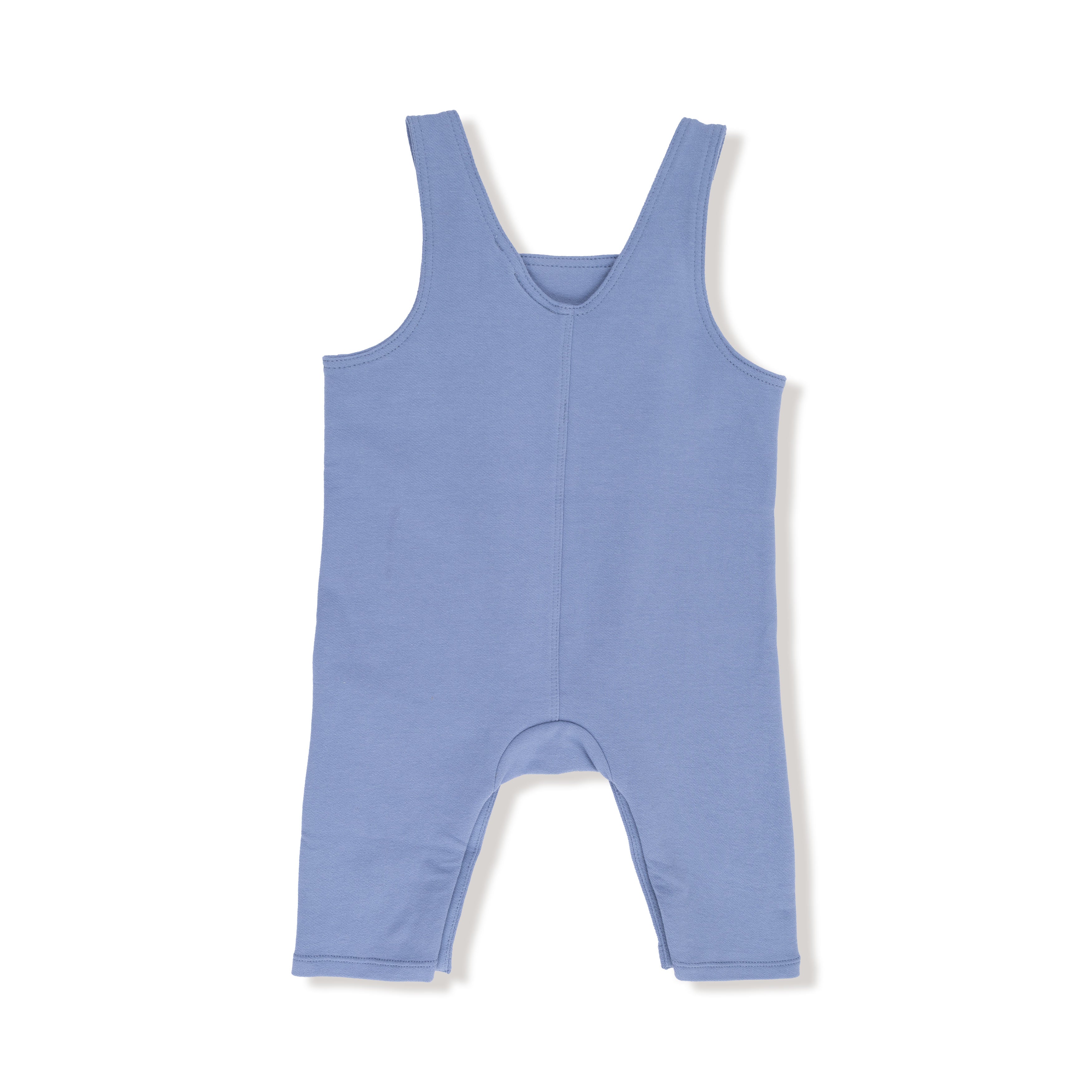 Long Sleeve Henley Top and French Terry Overalls with Applique - Mini Tractors