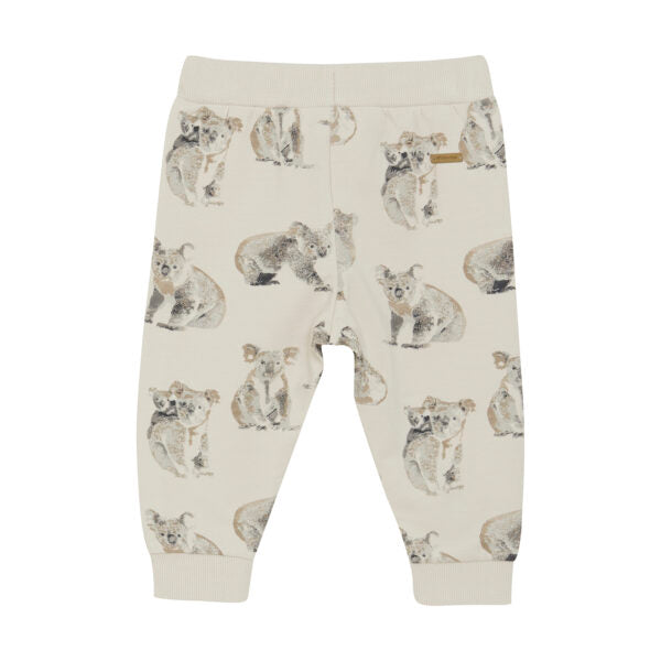 Button Jogger Pants - Moonbeam Koala