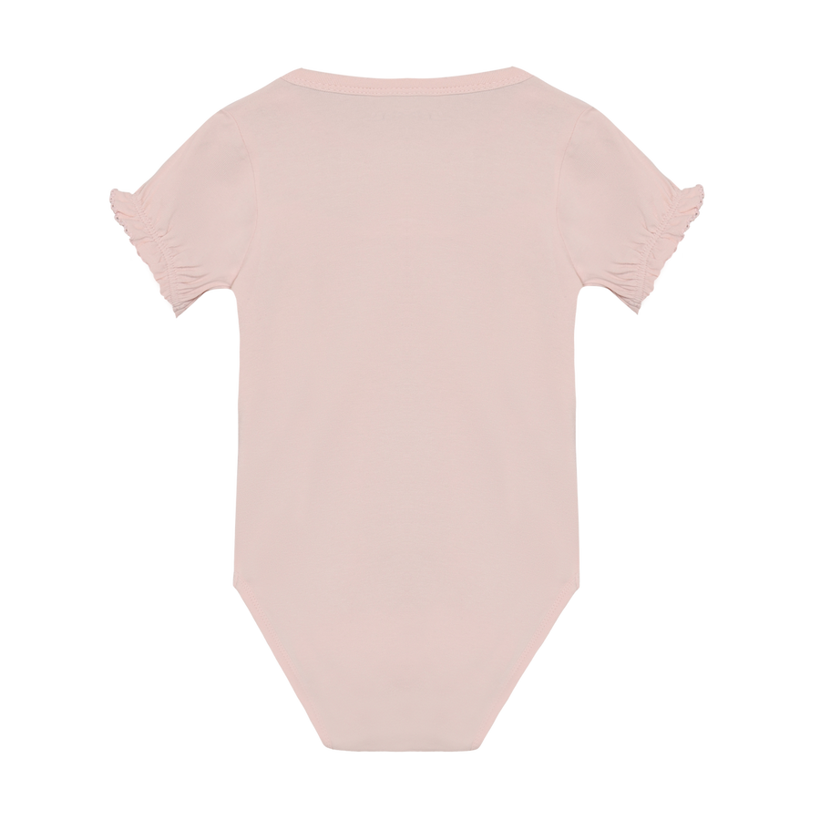 Short Sleeve Bodysuit - Peach Blush