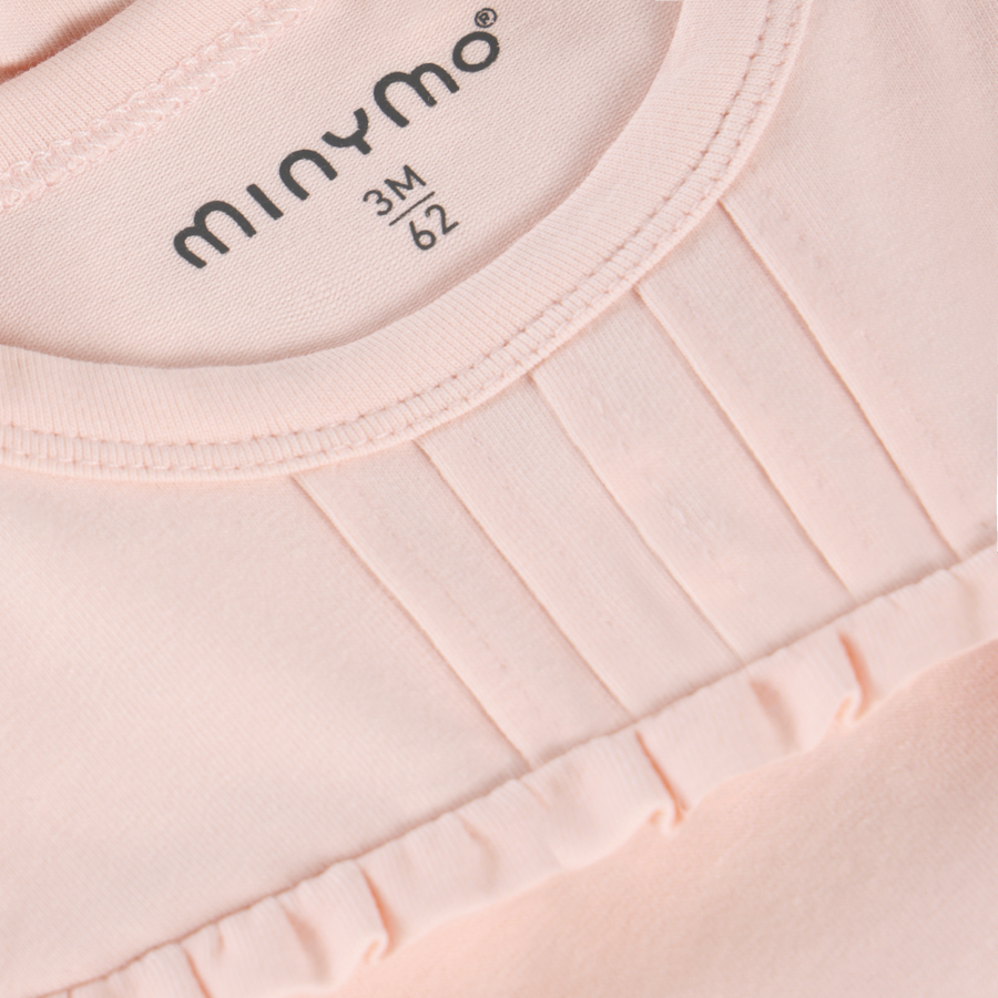 Short Sleeve Bodysuit - Peach Blush