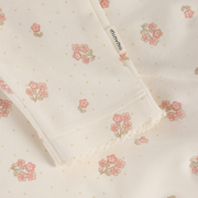 Ruffle Leggings - Vanilla Ice - Pink Flower