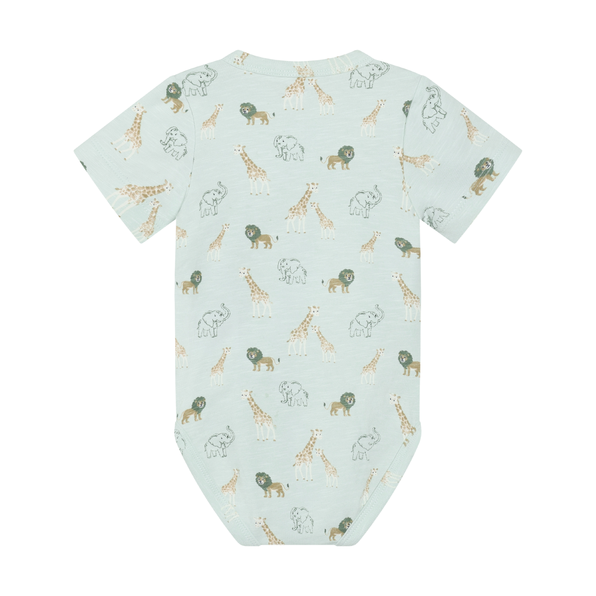 Short Sleeve Bodysuit - Sprout Green Safari