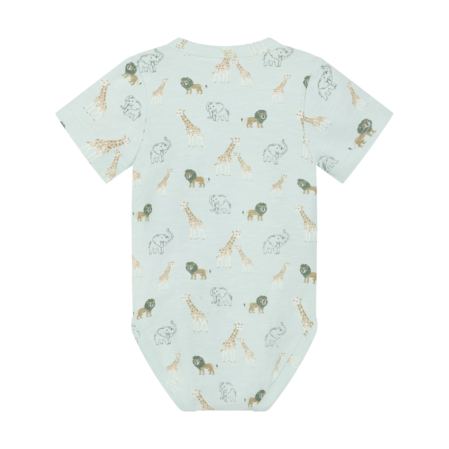 Short Sleeve Bodysuit - Sprout Green Safari
