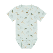Short Sleeve Bodysuit - Sprout Green Safari