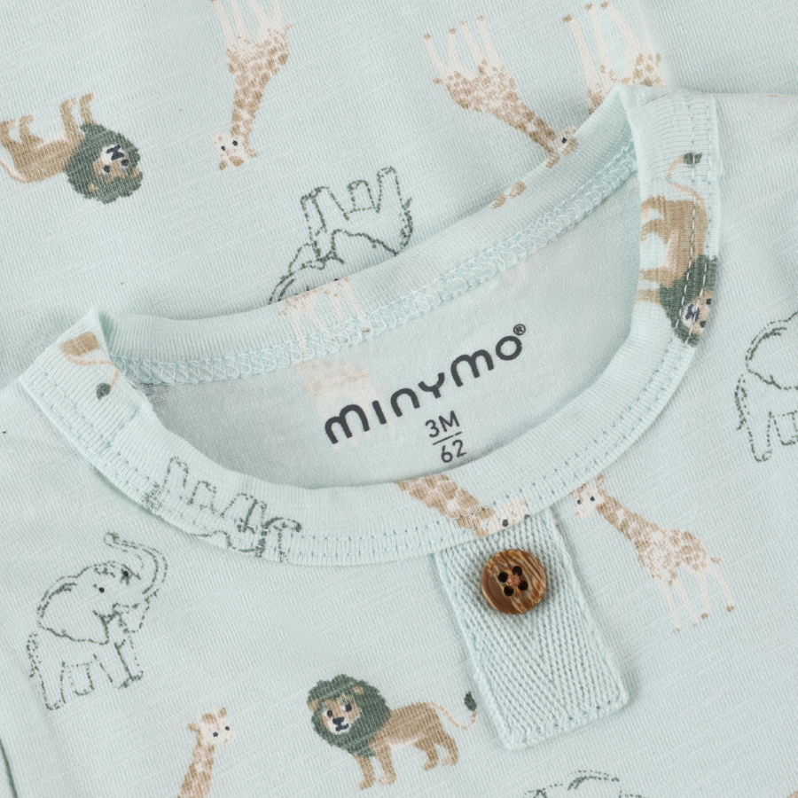 Short Sleeve Bodysuit - Sprout Green Safari