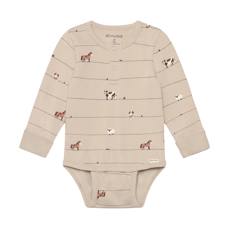 Long Sleeve Bodysuit - Feather Gray