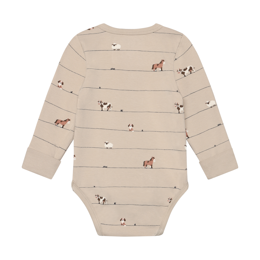 Long Sleeve Bodysuit - Feather Gray