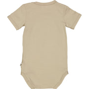Cozy Me Short Sleeve Bodysuit - Cashmere