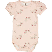 Cozy Me Puff Short Sleeve Bodysuit - Chamomile