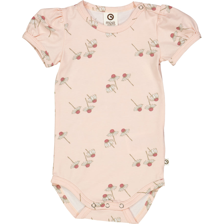 Cozy Me Puff Short Sleeve Bodysuit - Chamomile