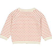Knit Stripe Cardigan - Bubblegum