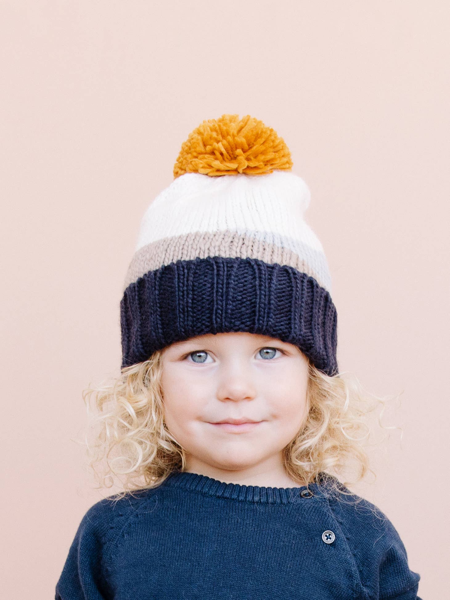 Knit Sunset Hat - Navy