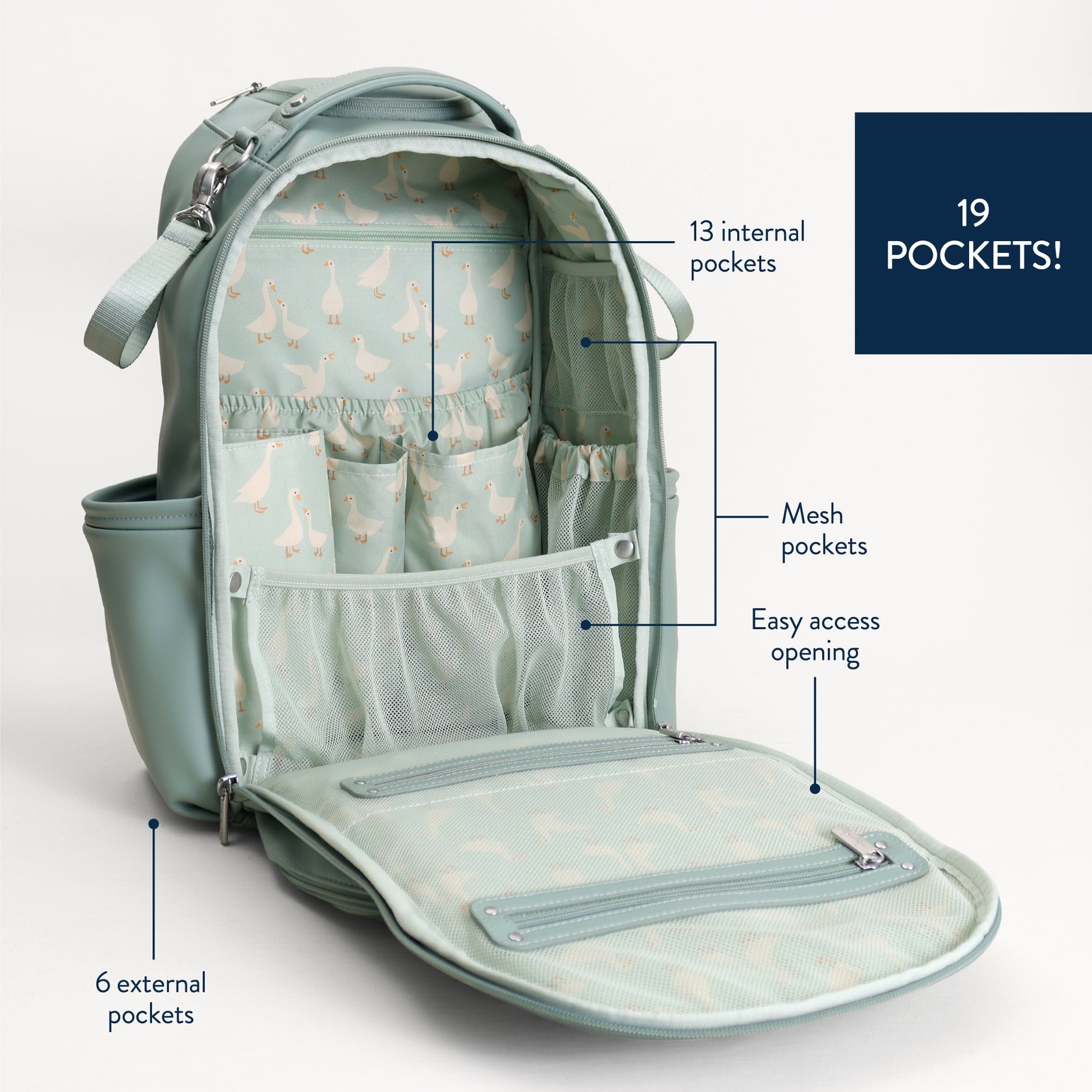 The Boss Plus Backpack Diaper Bag - Silly Goose