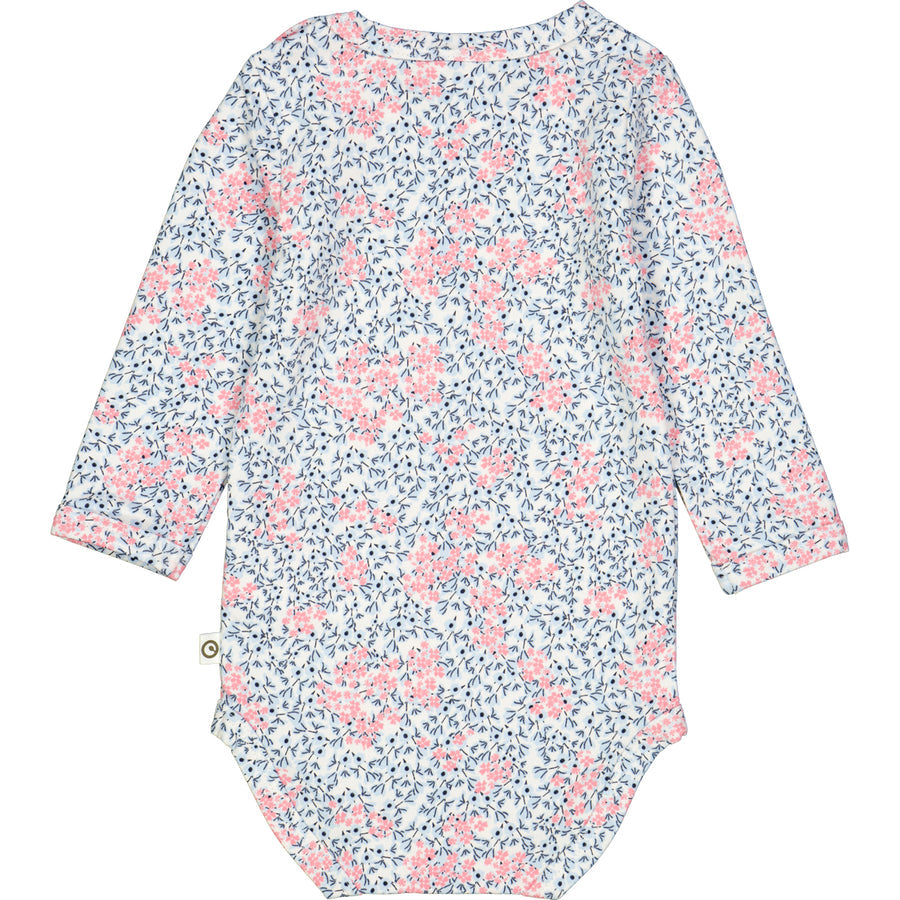 Cozy Me Long Sleeve Printed Bodysuit - Petit Flower