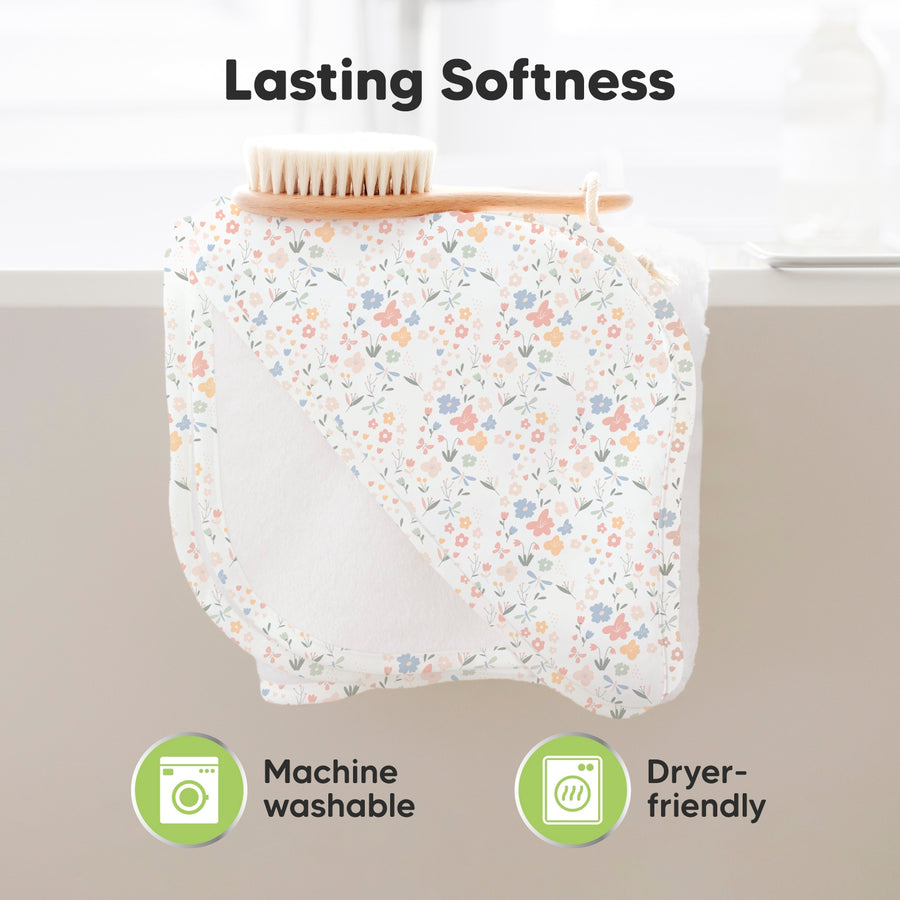 Luxe Baby Hooded Towel - Wildflowers