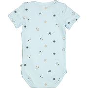 Breeze Short Sleeve Bodysuit - Breeze/Night Blue