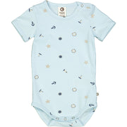 Breeze Short Sleeve Bodysuit - Breeze/Night Blue