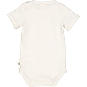 Breeze Print Short Sleeve Bodysuit - Balsam Cream