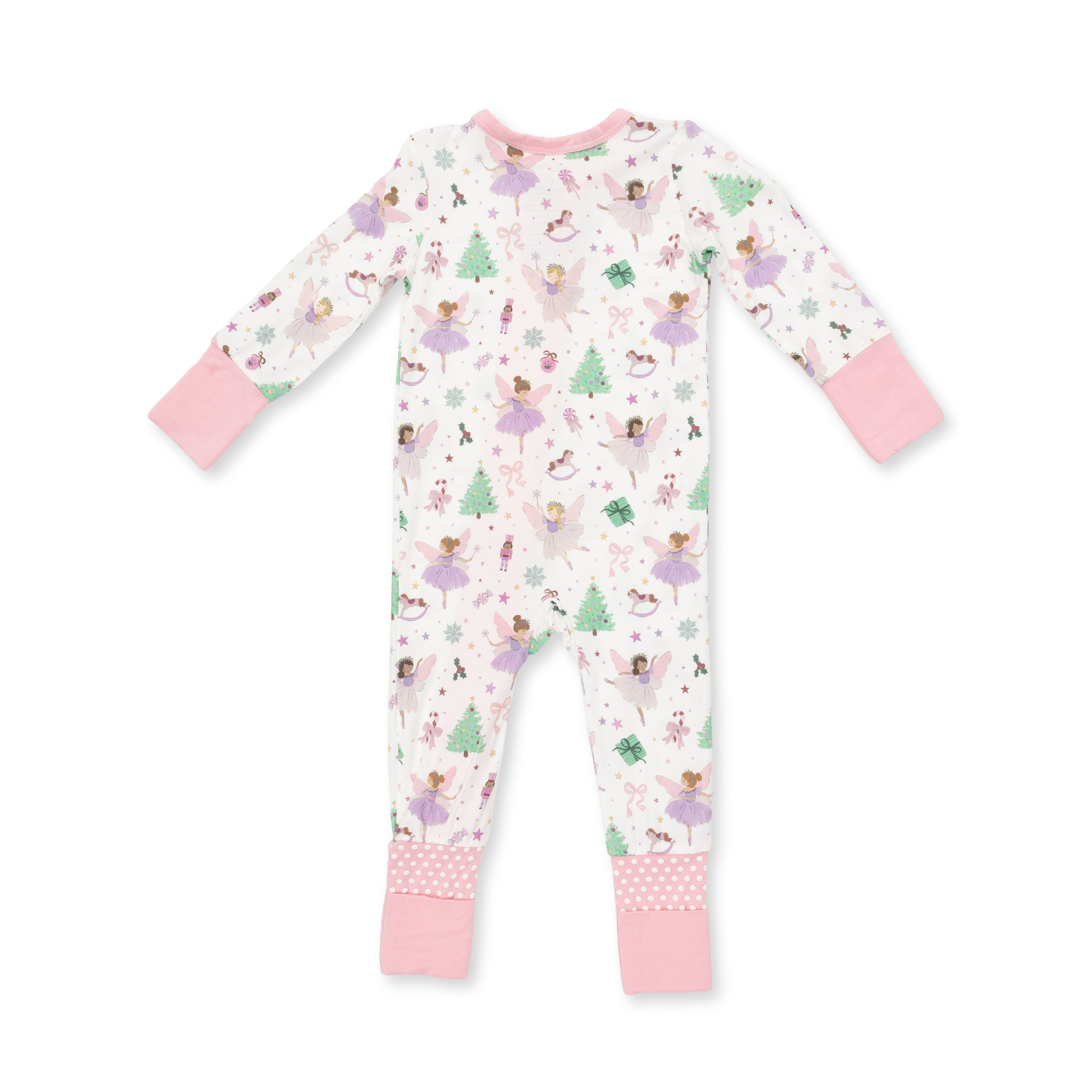 Bamboo Zipper Romper - Sugar Plum Fairies