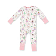 Bamboo Zipper Romper - Sugar Plum Fairies