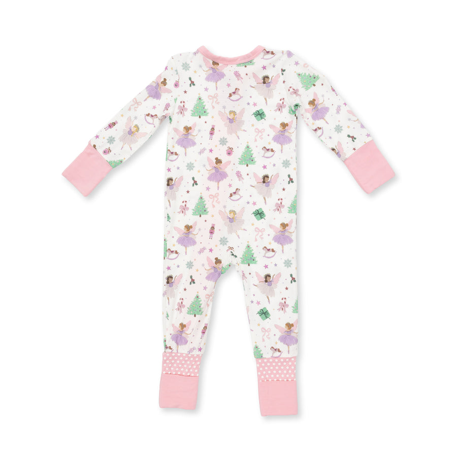 Bamboo Zipper Romper - Sugar Plum Fairies