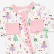 Bamboo Zipper Romper - Sugar Plum Fairies
