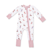 Bamboo Zipper Romper - Buckarette Boots