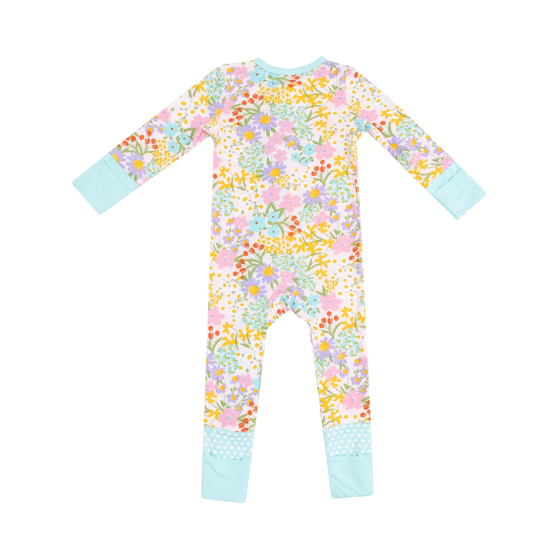 Bamboo Zipper Romper - Amelia Floral