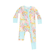 Bamboo Zipper Romper - Amelia Floral
