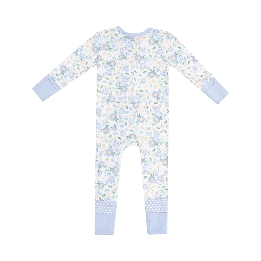 Bamboo Zipper Romper - Baby Veronical Floral