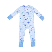 Bamboo Zipper Romper - Deep Sea Fishing