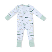 Bamboo Zipper Romper - Fishing