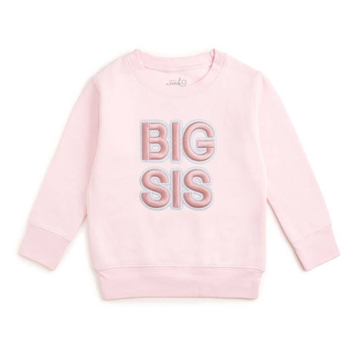 Big Sis Embroidered Patch Sweatshirt