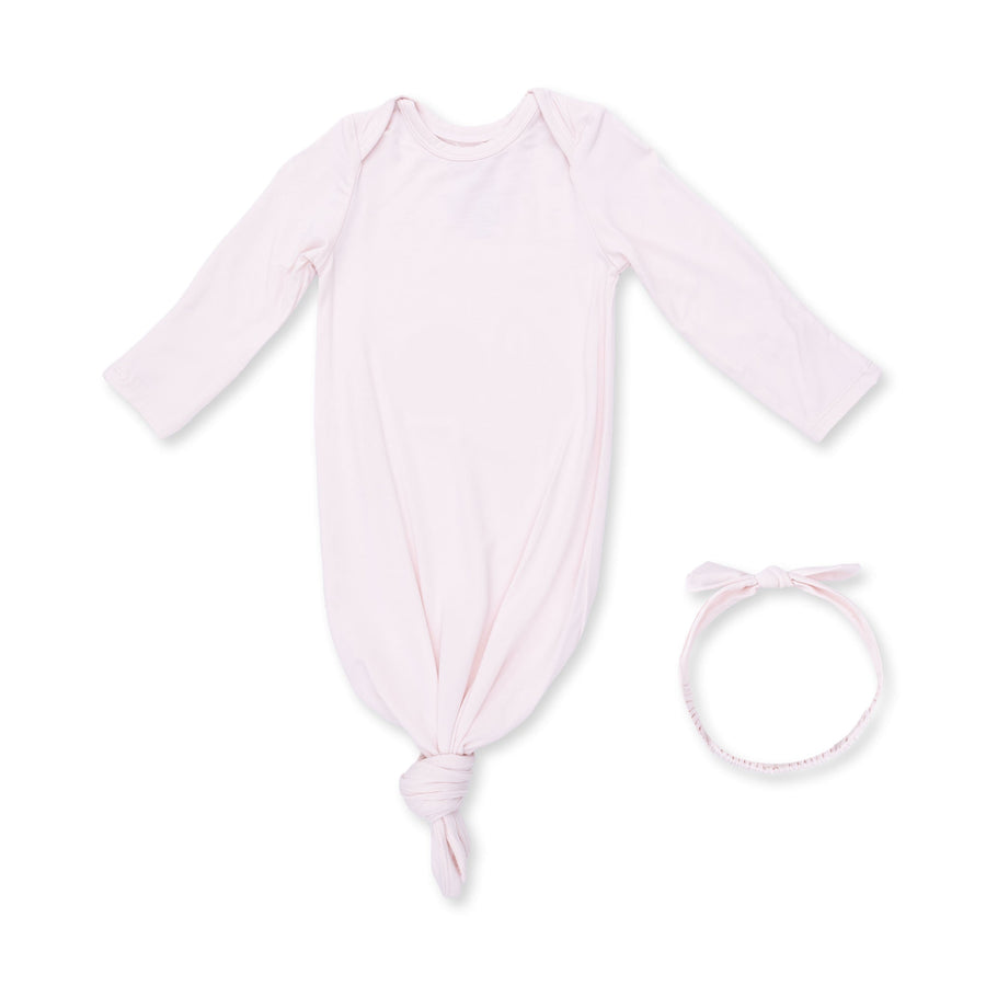 Knotted Gown and Headband - Mauve Morn