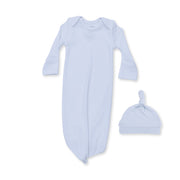 Knotted Gown and Hat - Sheer Blue Rib