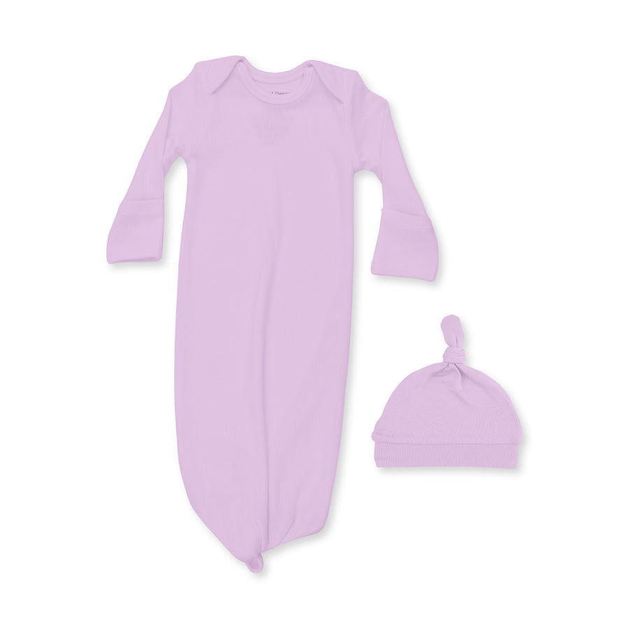 Knotted Gown and Hat - Winsome Orchid Rib