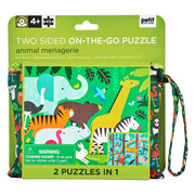Two Sided On-The-Go Puzzle - Animal Menagerie