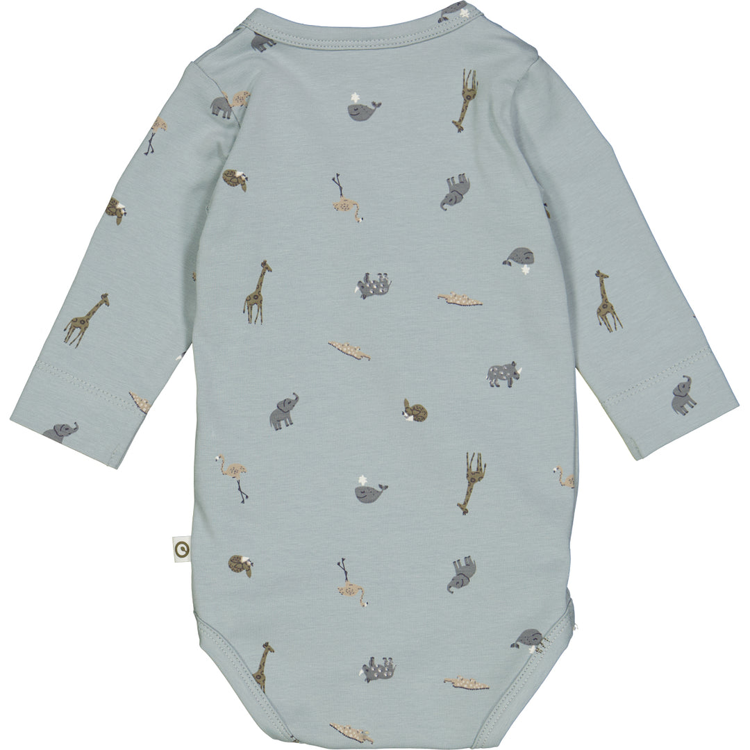 Mini Me Long Sleeved Bodysuit - Jasmin Blue