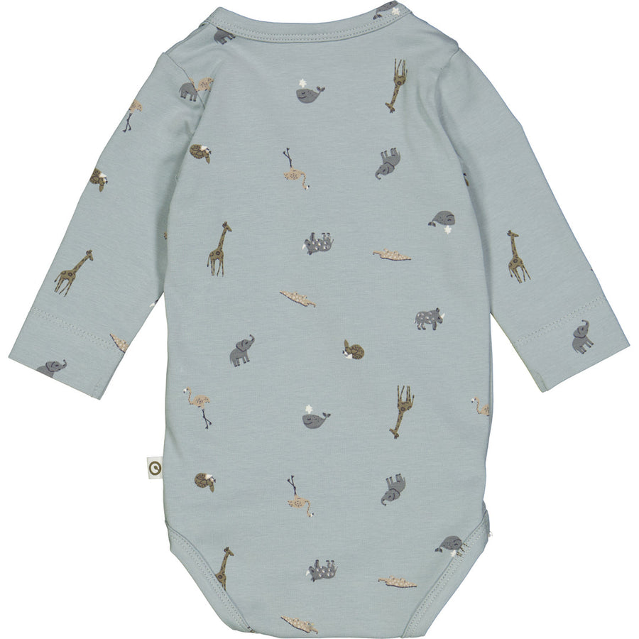 Mini Me Long Sleeved Bodysuit - Jasmin Blue