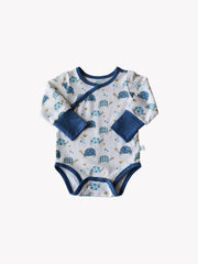 Shoulder Snap Long Sleeve Onesie - Toby Tortoise